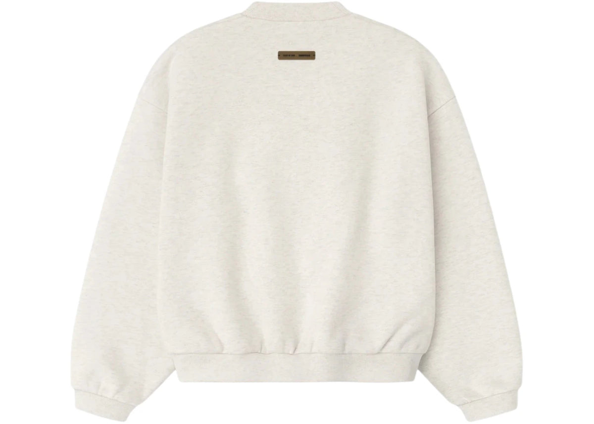 Fear of God Essentials Kids Embossed Classic Crewneck Sweatshirt Oatmeal Heather - vue secondaire B