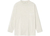 Fear of God Essentials Kids Embroidered Classic Long Sleeve Tee Oatmeal Heather