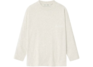 Fear of God Essentials Kids Embroidered Classic Long Sleeve Tee Oatmeal Heather - product view 2