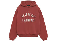 Fear of God Essentials Kids Fleece Hoodie Crimson
