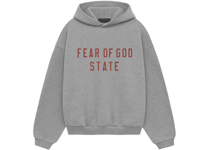 Fear of God Essentials Kids Fleece Hoodie Dark Heather - apparel view 2