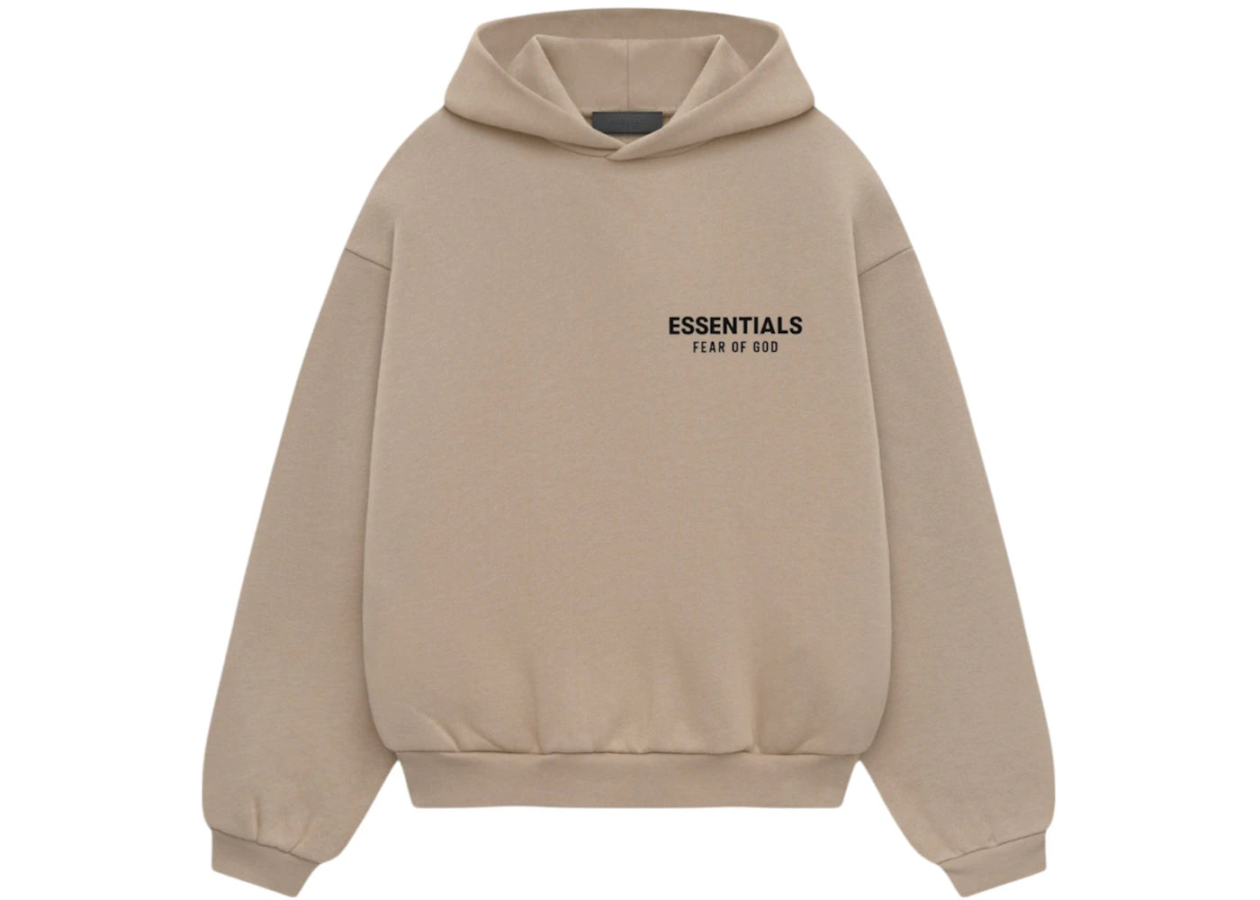 Fear of God Essentials Kids Fleece Hoodie Desert Sand - vue 360