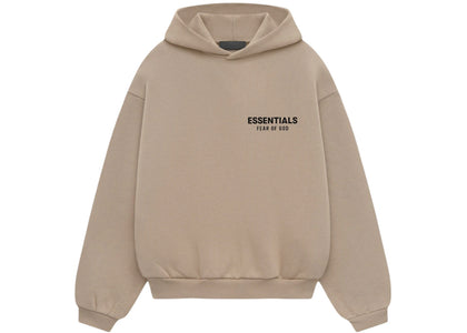 Fear of God Essentials Kids Fleece Hoodie Desert Sand - authentic Fear of God apparel