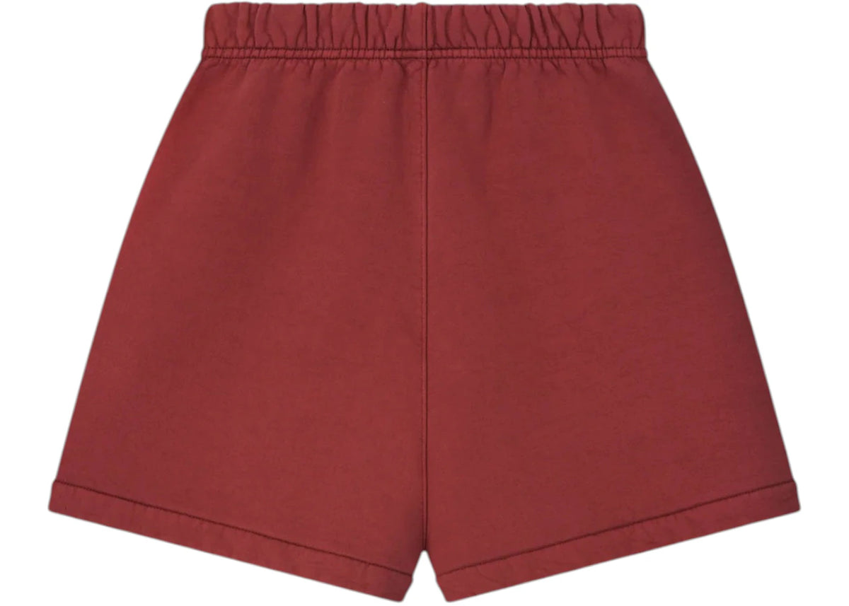 Fear of God Essentials Kids Heavy Fleece Classic Sweatshort Crimson - vue secondaire B