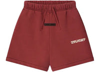 Fear of God Essentials Kids Heavy Fleece Classic Sweatshort Crimson