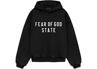 Fear of God Essentials Kids Heavy Fleece Hoodie (FW24) Black