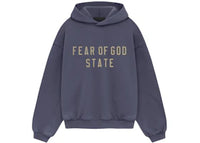 Fear of God Essentials Kids Heavy Fleece Hoodie Marine