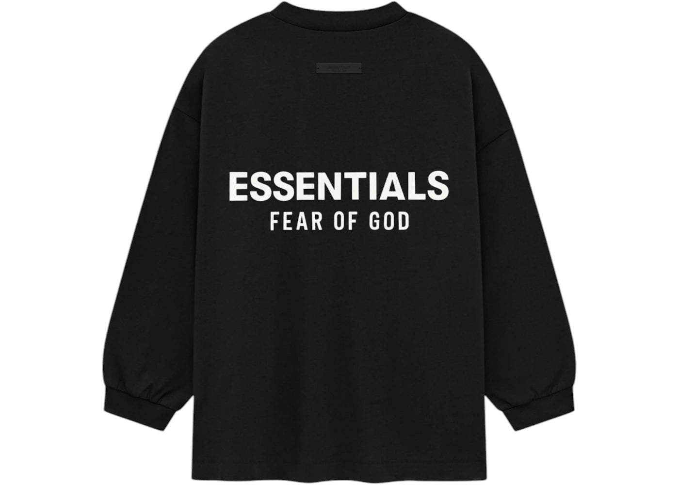 Fear of God Essentials Kids Jersey Long Sleeve Tee (FW24) Black - vue secondaire B