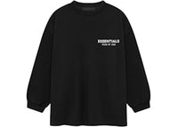 Fear of God Essentials Kids Jersey Long Sleeve Tee (FW24) Black