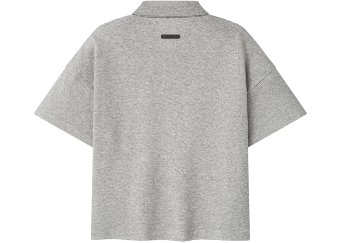 Fear of God Essentials Kids Pique Signature Classic Polo Concrete Heather - vue secondaire B