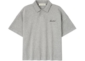 Fear of God Essentials Kids Pique Signature Classic Polo Concrete Heather