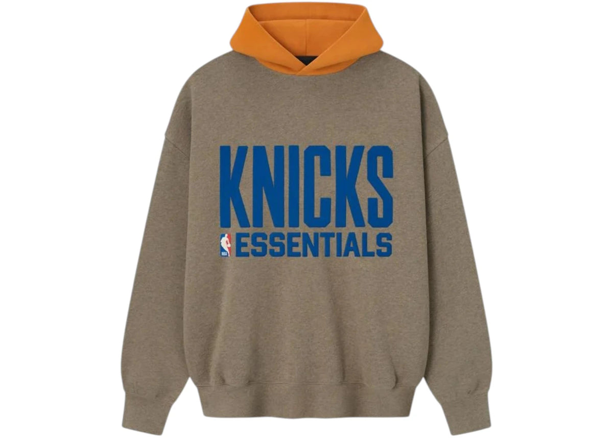 Fear of God Essentials Knicks Sport Hoodie Homestead Heather/Orange - vue secondaire A
