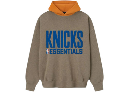 Fear of God Essentials Knicks Sport Hoodie Homestead Heather/Orange - apparel view 2
