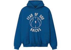 Fear of God Essentials Knicks x Barkley Hendricks 90s Hoodie Faded Blue