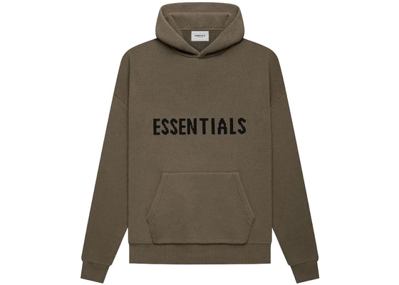 Fear of God Essentials Knit Pullover Hoodie Harvest sneakers - authentic Fear of God shoes