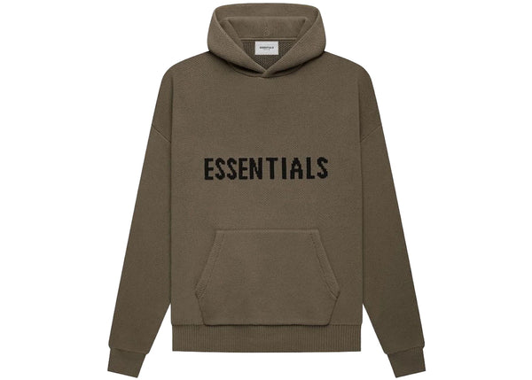 Fear of God Essentials Knit Pullover Hoodie Harvest sneakers - authentic Fear of God shoes