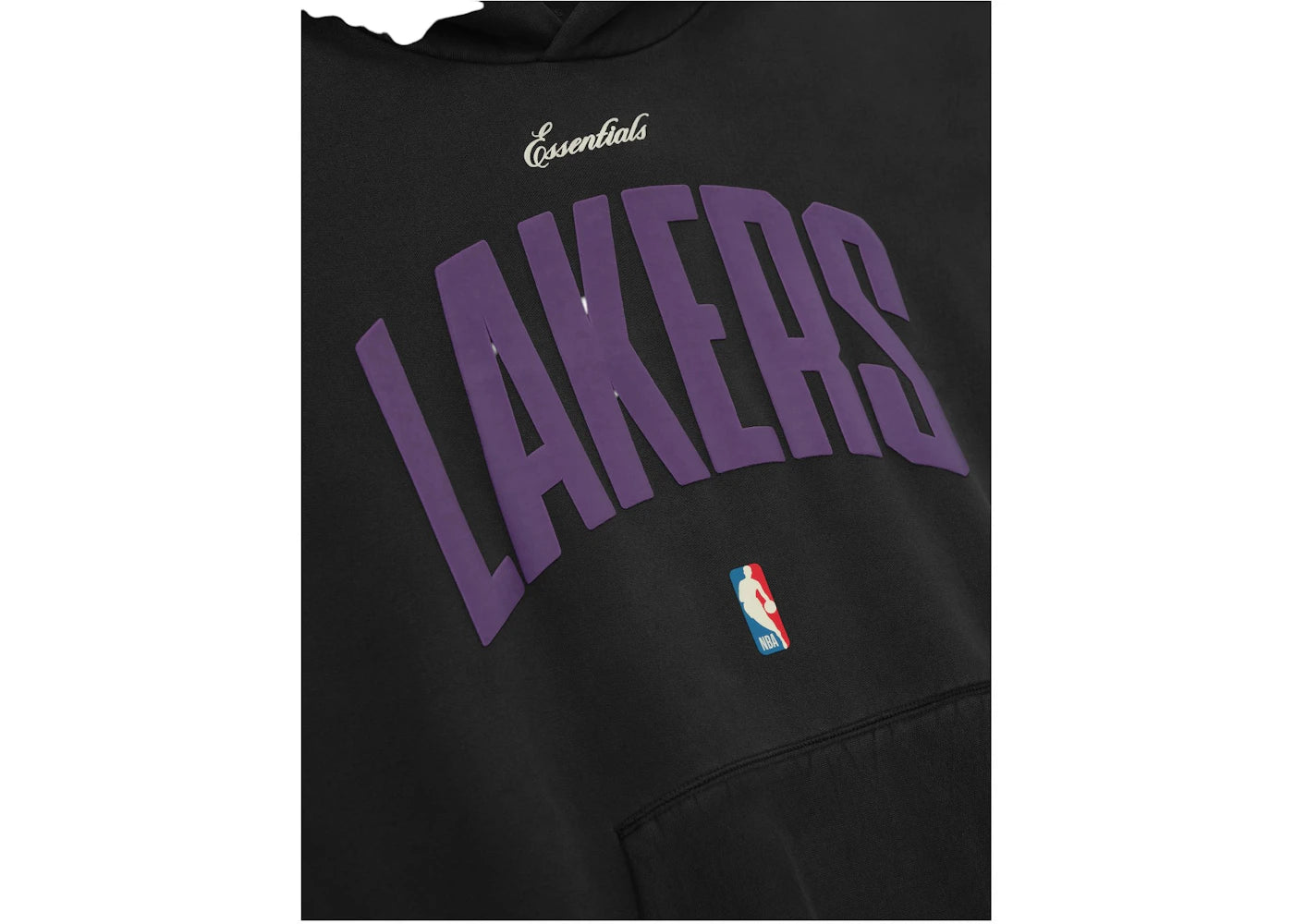 Fear of God Essentials Lakers 90s Hoodie Black - vue secondaire B