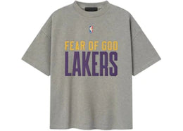 Fear of God Essentials Lakers 90's Tee Concrete Heather - authentic Fear of God product