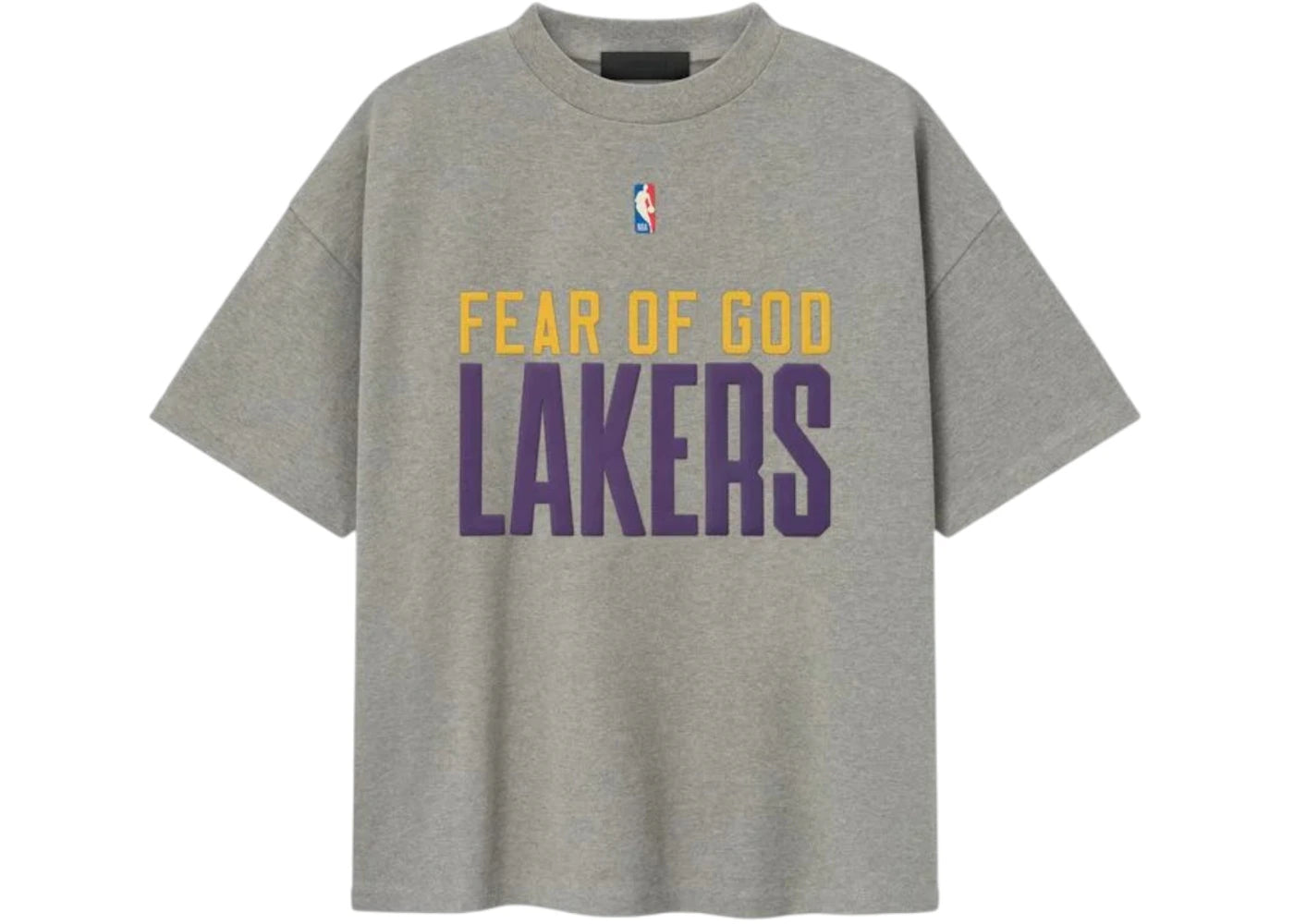Fear of God Essentials Lakers 90's Tee Concrete Heather - vue secondaire A