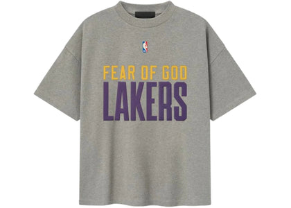 Fear of God Essentials Lakers 90's Tee Concrete Heather - product view 2