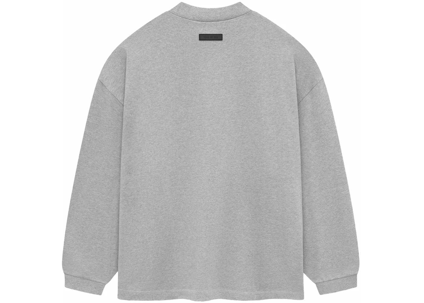 Fear of God Essentials Longsleeve Tee Light Heather Grey - vue secondaire A