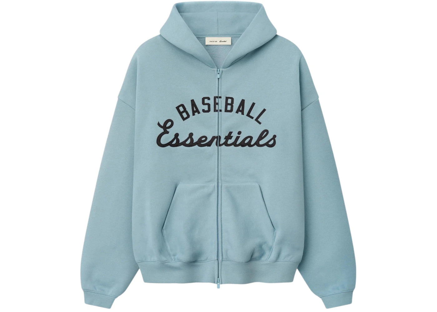Fear of God Essentials MLB Full Zip Sport Hoodie Stone Blue - vue secondaire A