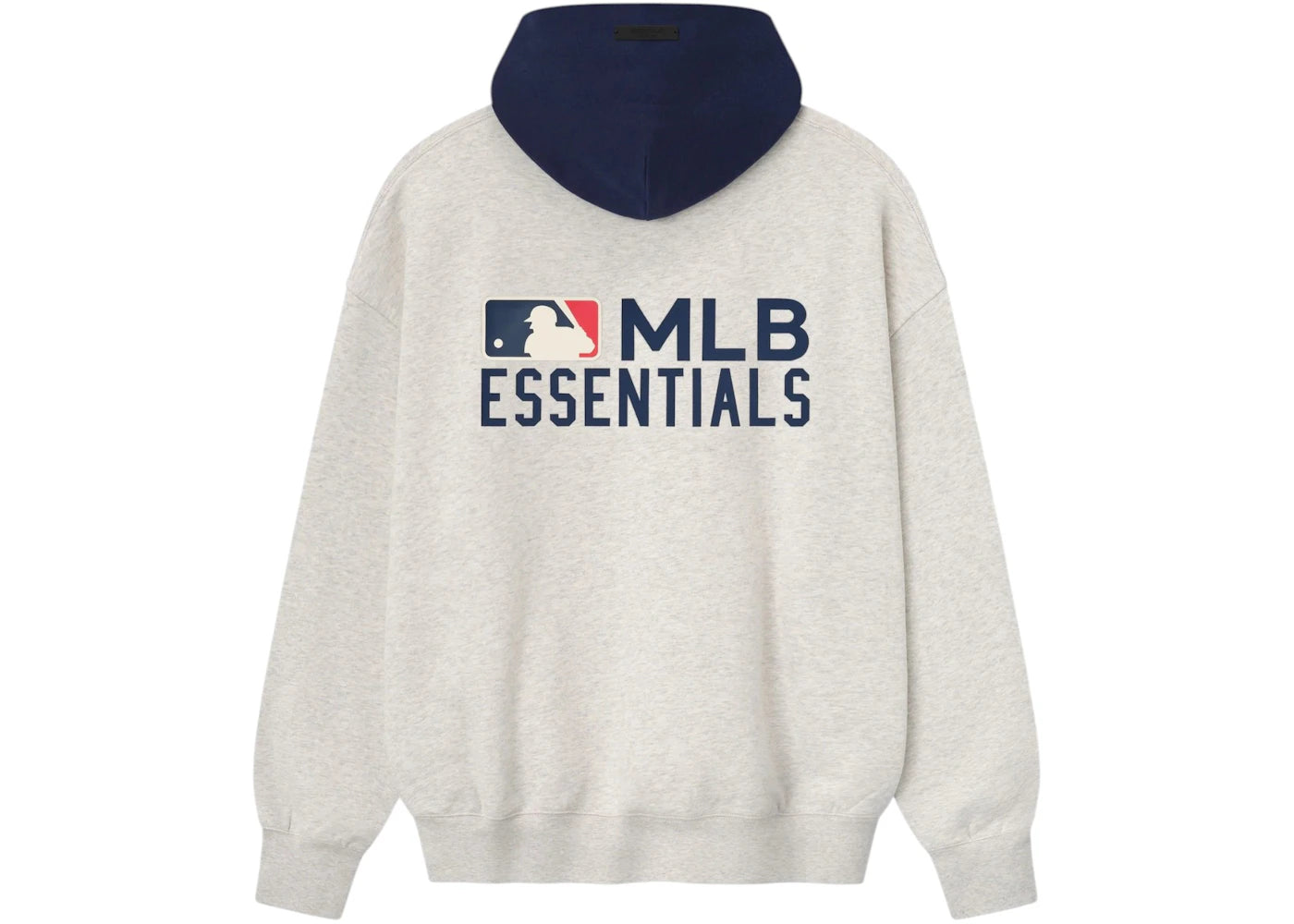 Fear of God Essentials MLB Sport Hoodie Oatmeal Heather/Midnight Navy - vue secondaire A