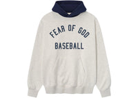 Fear of God Essentials MLB Sport Hoodie Oatmeal Heather/Midnight Navy