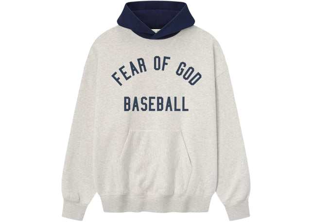 Fear of God Essentials MLB Sport Hoodie Oatmeal Heather/Midnight Navy