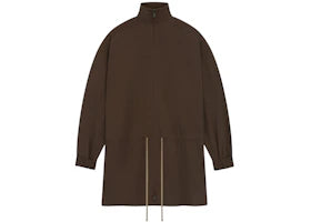 Fear of God Essentials Military Nylon Mockneck Anorak Brown