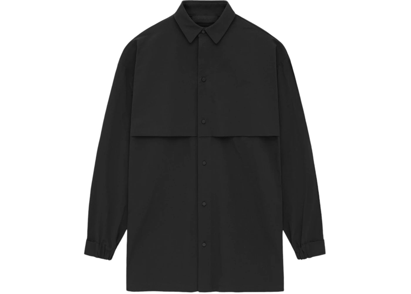 Fear of God Essentials Military Nylon Overshirt Black - vue 360