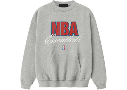 Fear of God Essentials NBA 90's Crewneck Sweatshirt Concrete Heather - authentic Fear of God apparel