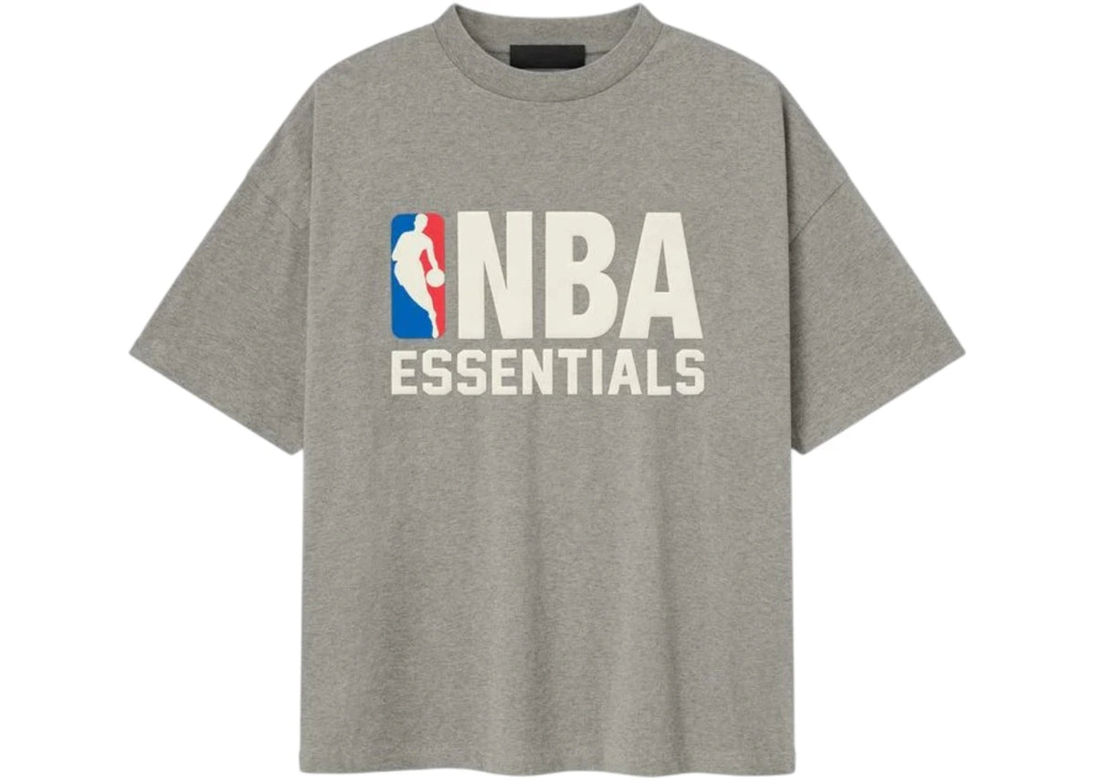 Fear of God Essentials NBA 90's Tee Concrete Heather - vue 360