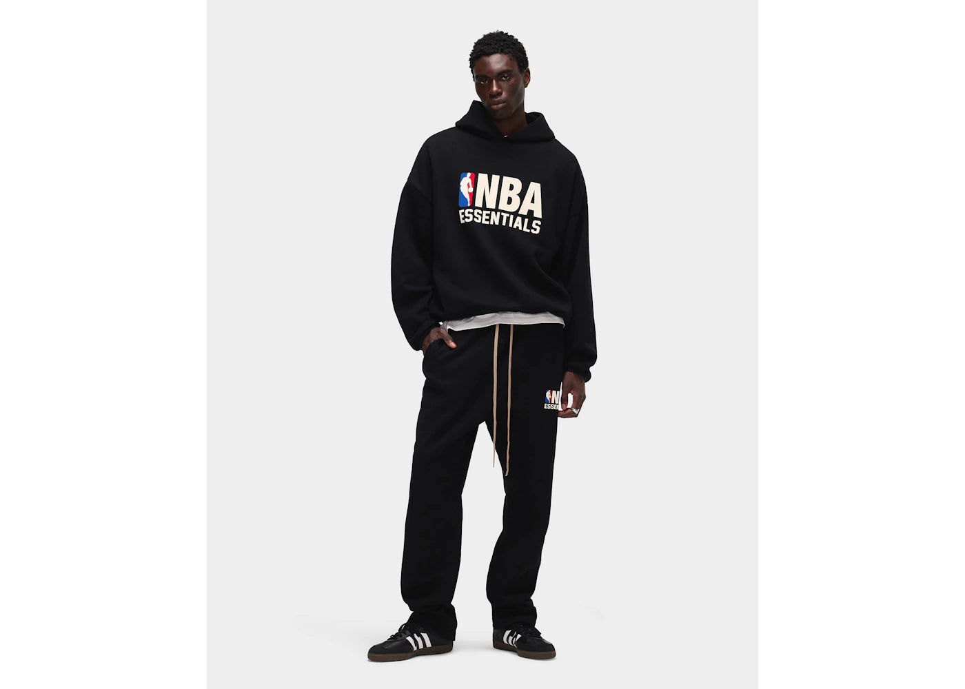 Fear of God Essentials NBA Hoodie Black