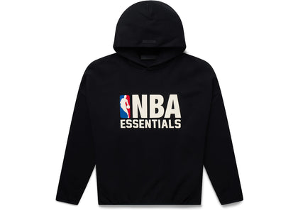 Fear of God Essentials NBA Hoodie Black - authentic Fear of God apparel