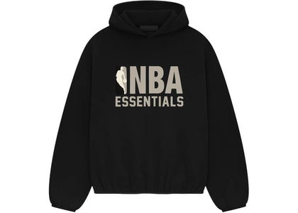 Fear of God Essentials NBA Hoodie (SS25) Black - authentic Fear of God apparel