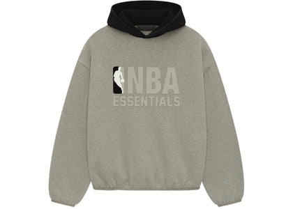 Fear of God Essentials NBA Hoodie Warm Heather/Black - apparel view 2