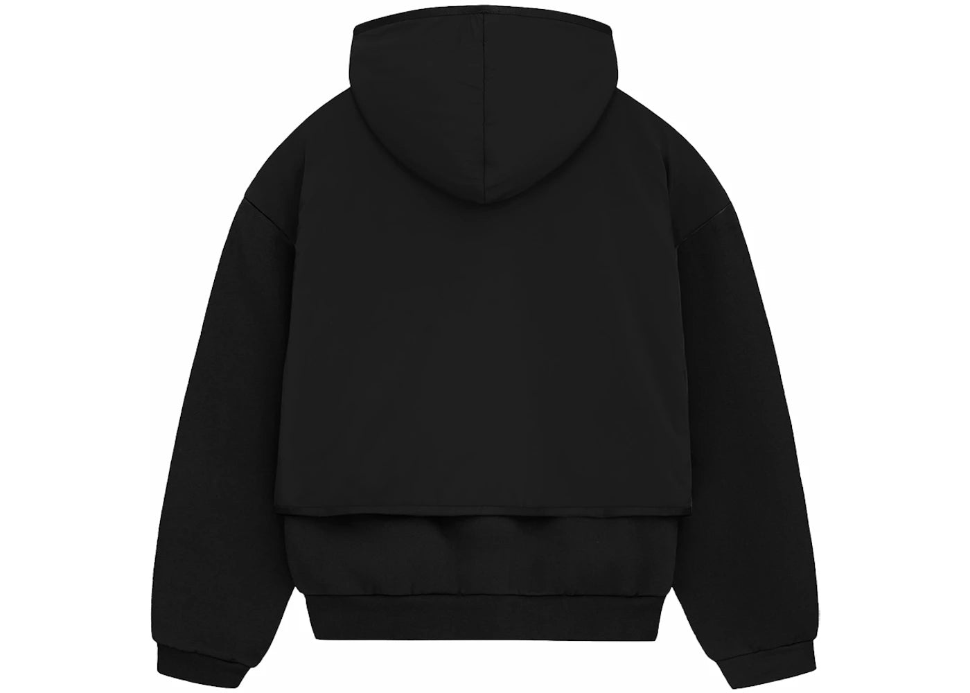 Fear of God Essentials Nylon Fleece Hooded Sweater Jet Black/Jet Black - vue secondaire B