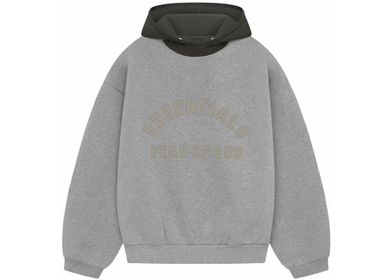 Fear of God Essentials Nylon Fleece Hoodie Dark Heather Oatmeal/Ink sneakers - authentic Fear of God shoes