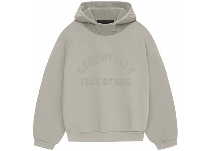 Fear of God Essentials Nylon Fleece Hoodie Seal/Seal - apparel view 2