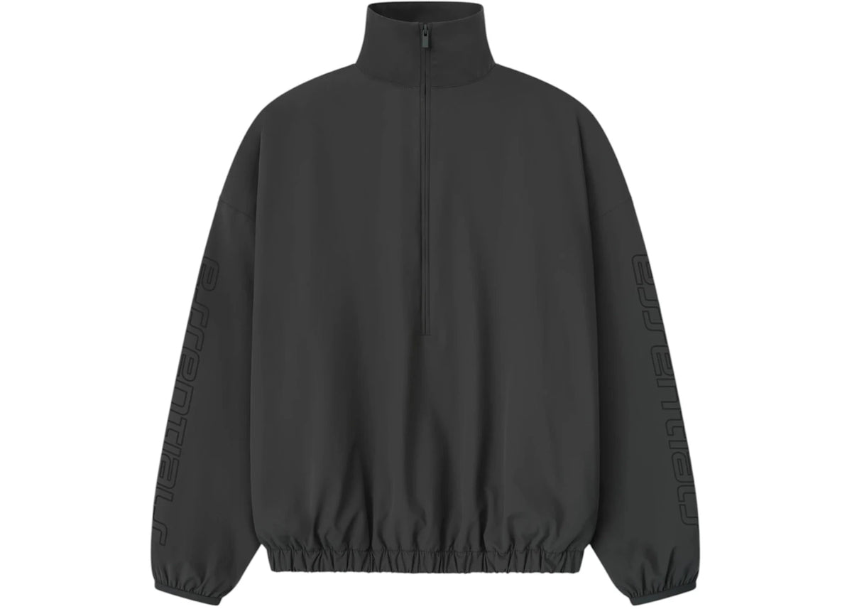 Fear of God Essentials Nylon Half Zip Track Jacket Iron Grey - vue secondaire A