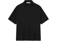 Fear of God Essentials Pique 90's Polo Sleeve Tee Jet Black
