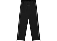 Fear of God Essentials Relaxed Fleece Piping Sweatpant Jet Black/Cloud White