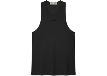 Fear of God Essentials Rib Tank Vintage Black - authentic Fear of God product