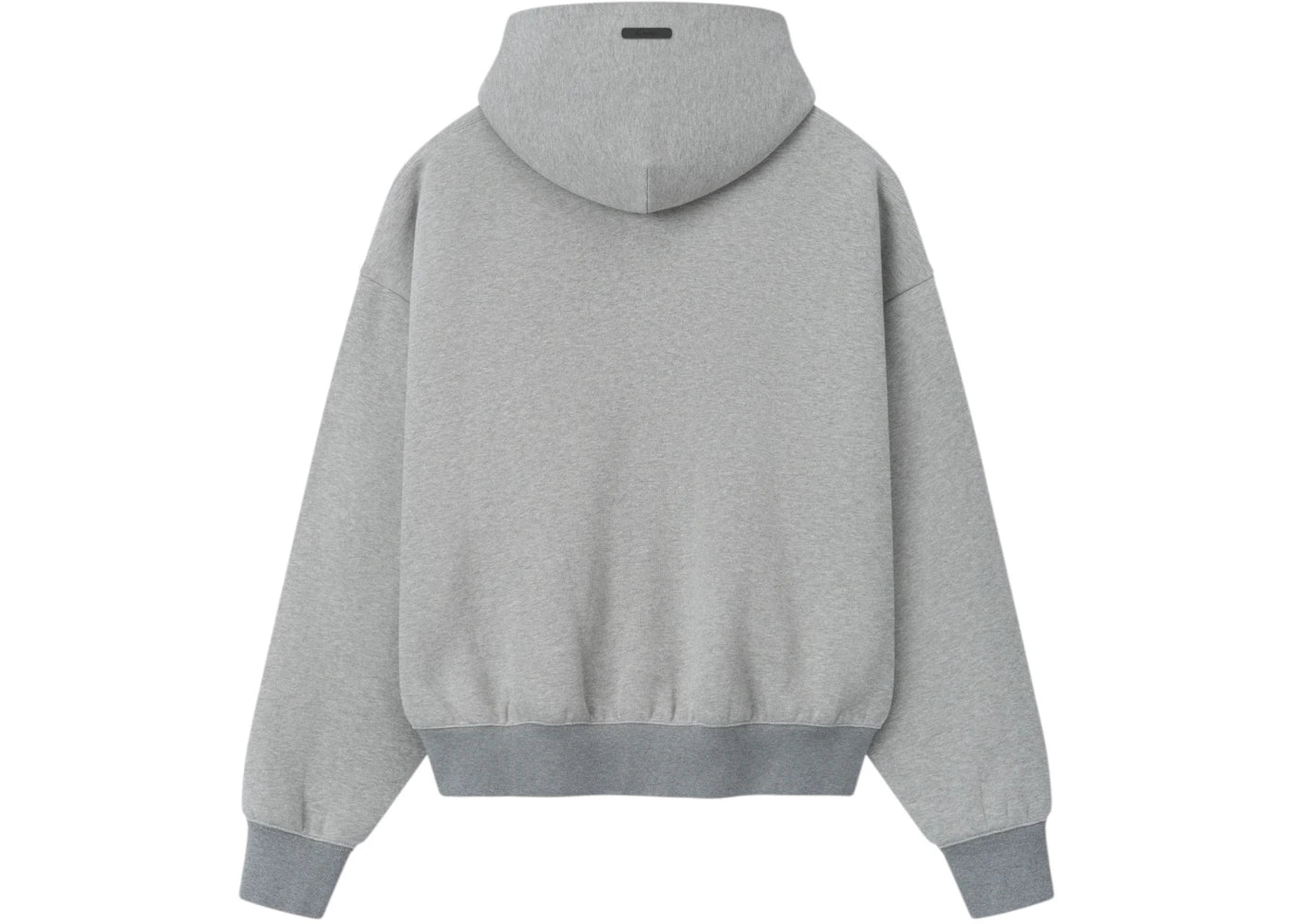 Fear of God Essentials Signature Classic Full Zip Hoodie Concrete Heather/Dark Concrete Heather - vue secondaire A