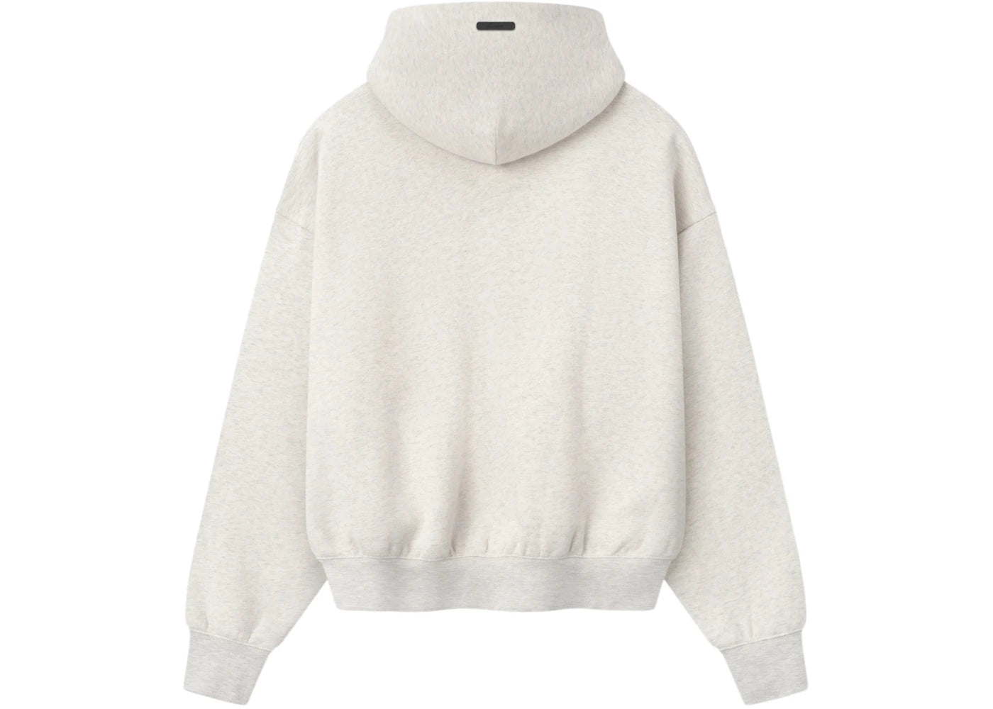 Fear of God Essentials Signature Classic Full Zip Hoodie Oatmeal Heather/Light Heather - vue secondaire B