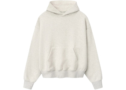 Fear of God Essentials Signature Classic Hoodie Oatmeal Heather/Light Heather - apparel view 2
