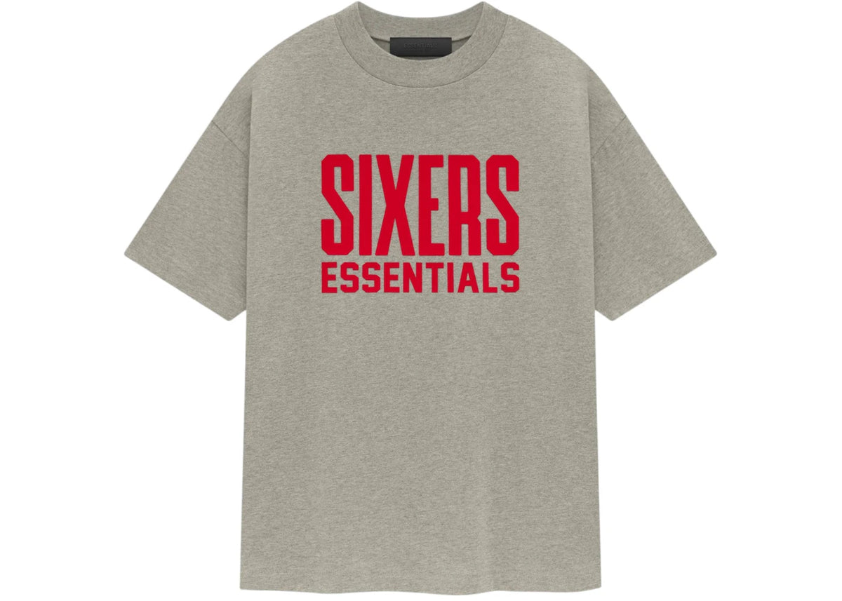 Fear of God Essentials Sixers Tee Warm Heather - vue 360