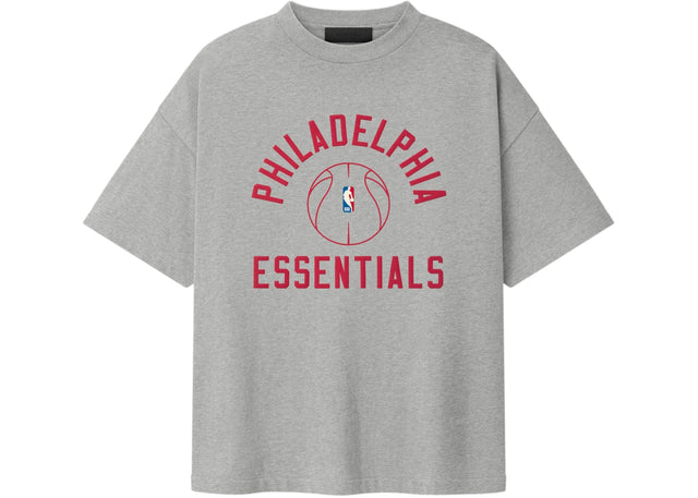 Fear of God Essentials Sixers x Barkley Hendricks 90s Tee Concrete Heather