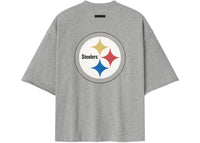 Fear of God Essentials Steelers 90s 3/4 Sleeve Football Tee Concrete Heather